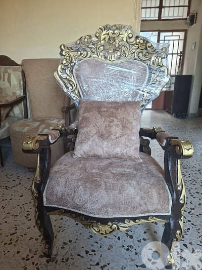 صالون ستيل مصري حفر يد جديد غير مستعمل ٩ قطع