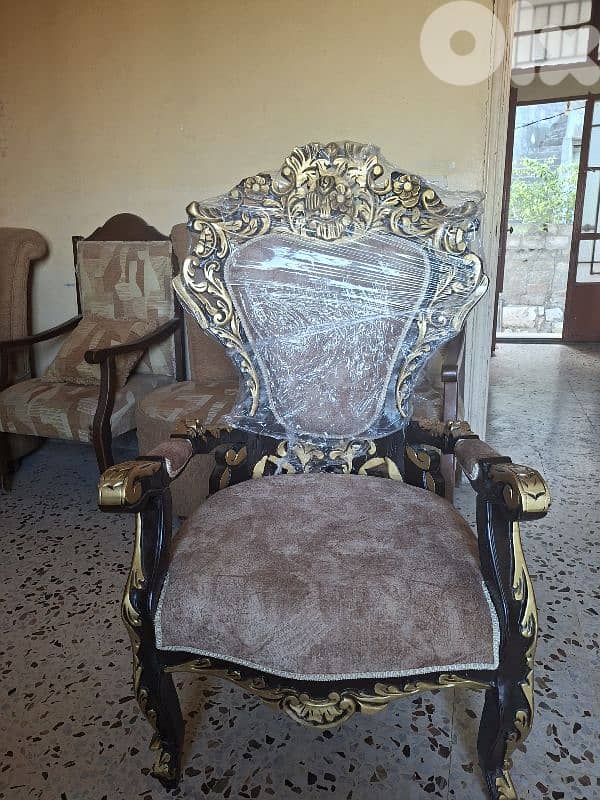 صالون ستيل مصري حفر يد جديد غير مستعمل ٩ قطع 1