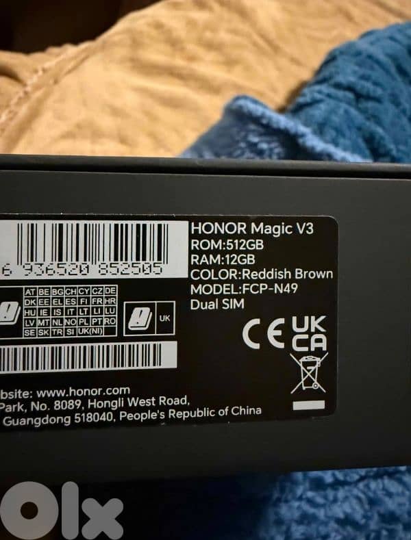 Honor magic v3 512Gg 2 sim+esim 8