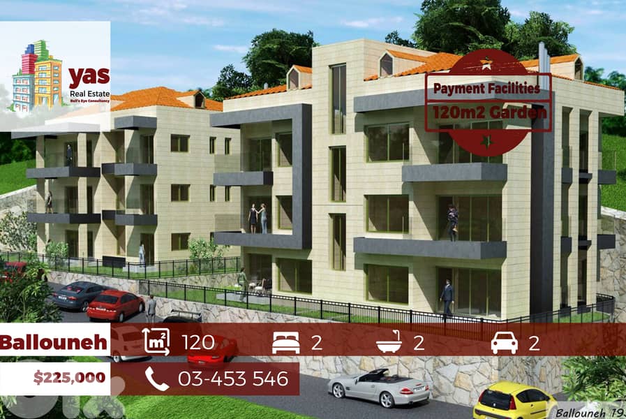 Ballouneh 120m2 | 120m2 Garden | View | Pyt Facilities | Unique | GA 0