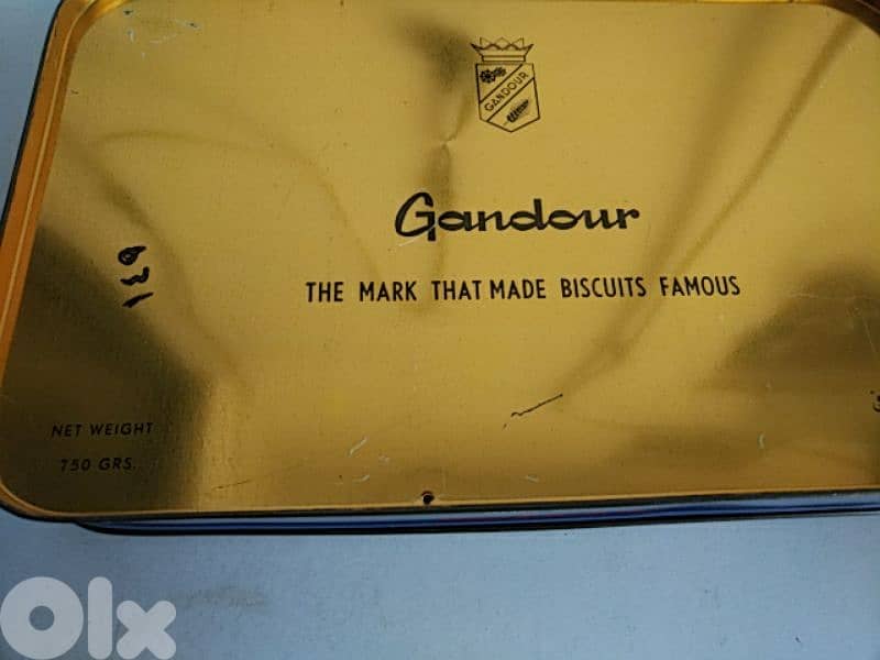 Vintage Gandour tin box - Not Netogiable 4