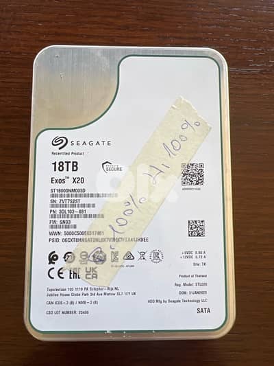 Seagate Exos X20 18TB HDD