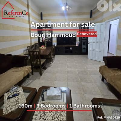 Renovated apartment in bourj hammoud for sale شقة مجددة في برج حمود