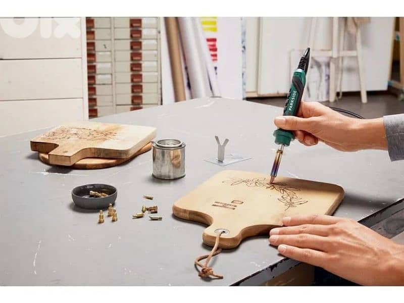 parkside pyography wood burning set 0