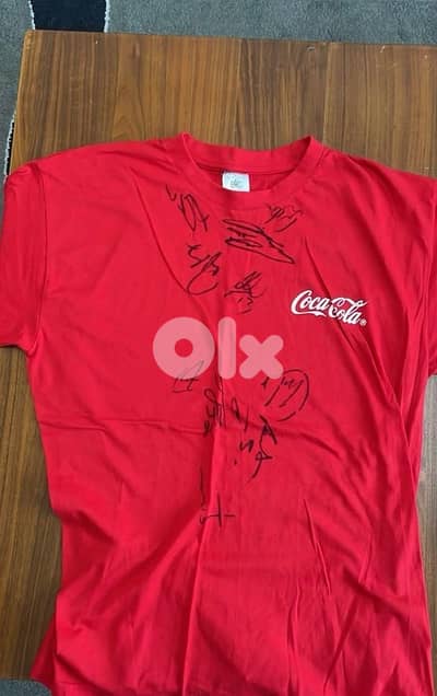 Bayern munich signed coca cola shirt