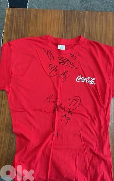Bayern munich signed coca cola shirt