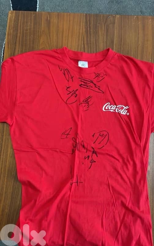 Bayern munich signed coca cola shirt 0
