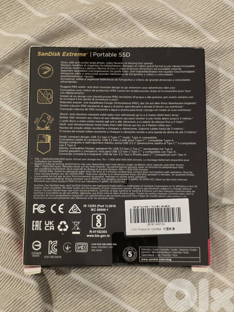 4TB San disk Poratble SSD 1