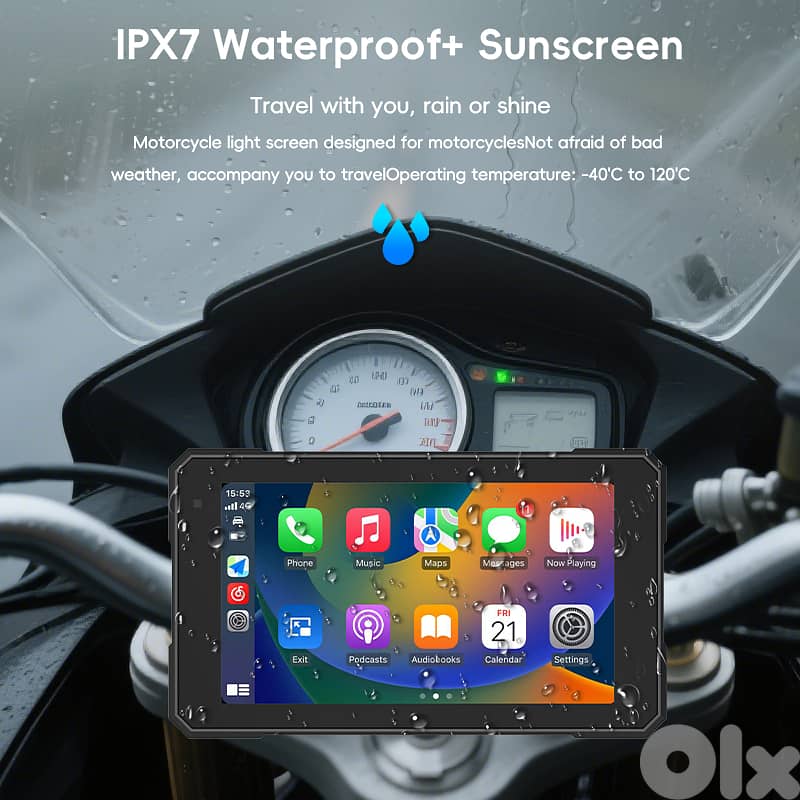 Motorcycle Carplay/Android Auto Screen 2