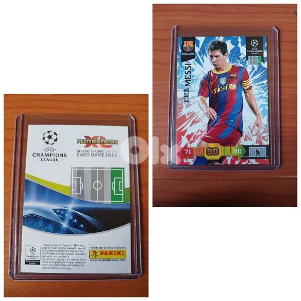 Panini Messi champions league card 2010 2011 0