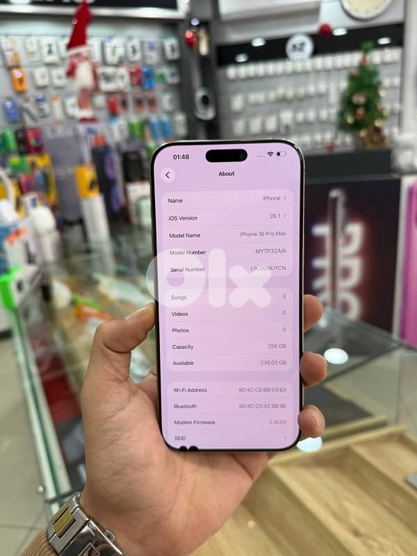 IPHONE 16 PROMAX 256GB USED 3