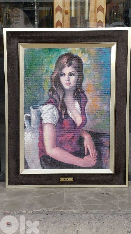 لوحة رسم زيتي اوروبية 1