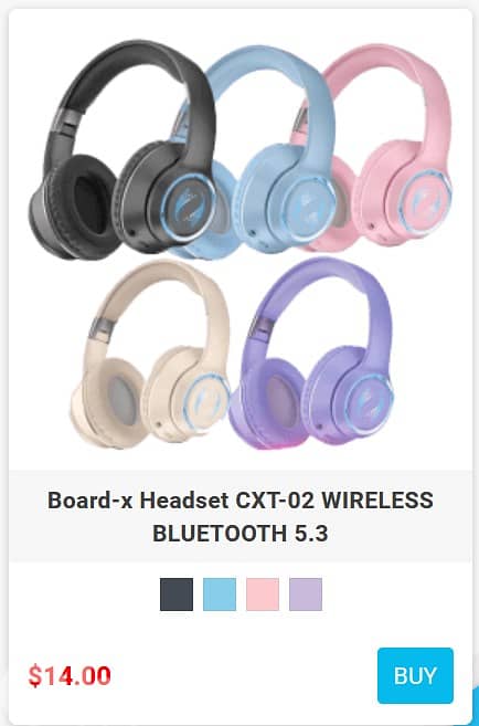 Headset Bluetooth Wireless Built-in Microphone Active Noise Cancelling 1