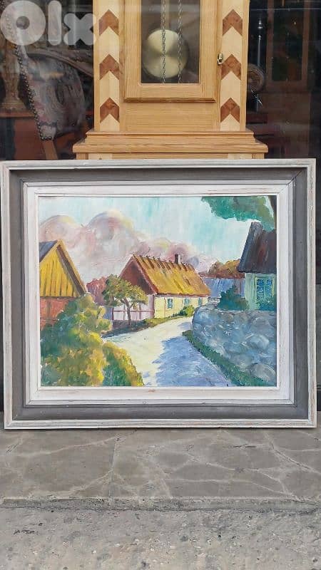 لوحة رسم زيتي اوروبية 1