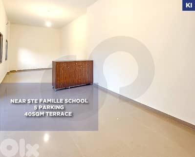 Near Ste famille school- 5 parking-  terrace - sahel alma REF#KI129747