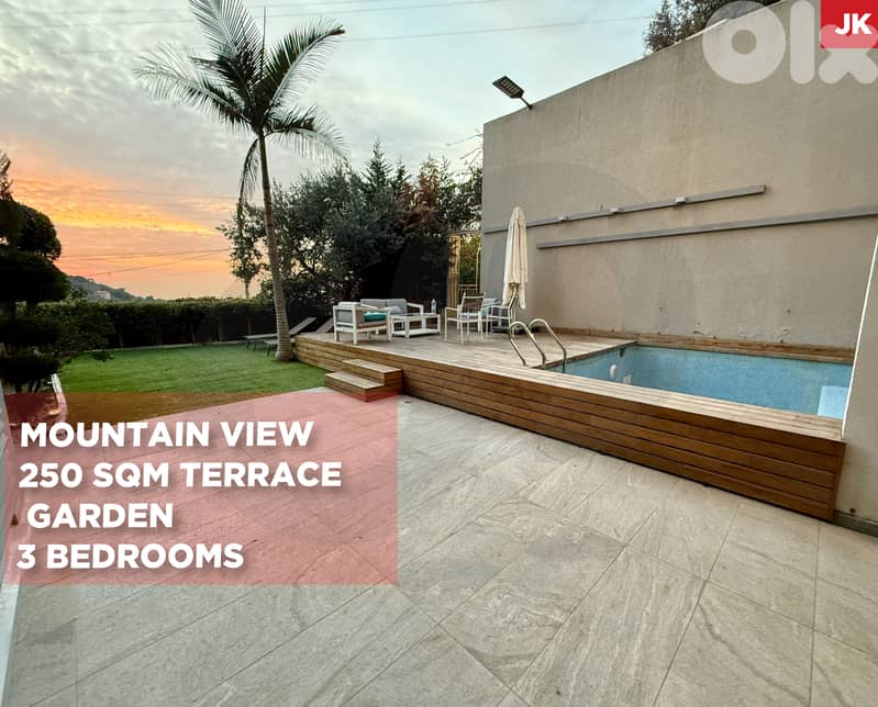 50 SQM TERRACE & GARDEN IN Jamhour! REF#JK129752 ! 0