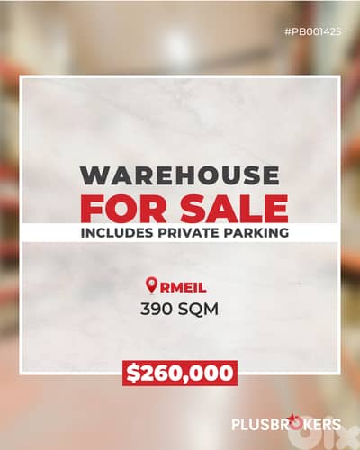 Warehouse for sale in Rmeil, Highway area 