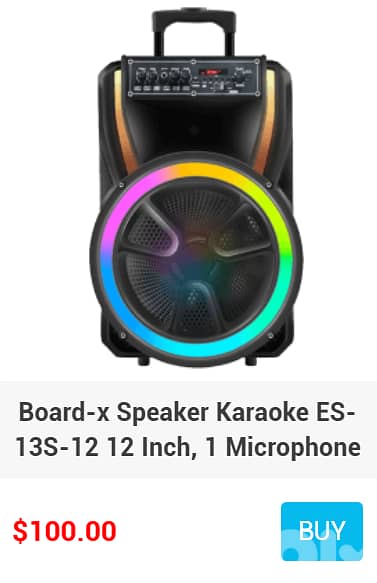 BOARD-X KARAOKE SPEAKER WITH MICROPHONES 3