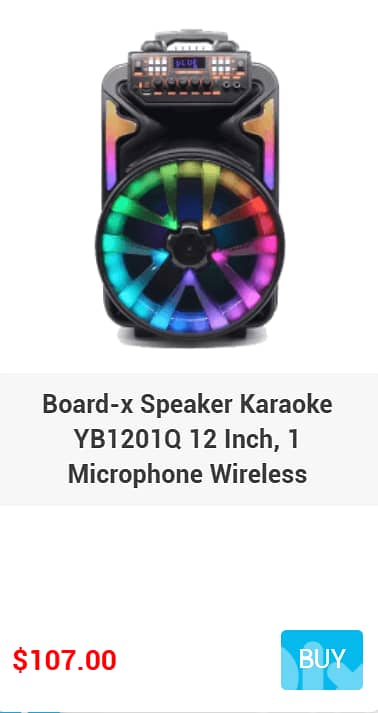 BOARD-X KARAOKE SPEAKER WITH MICROPHONES 7