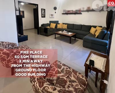 Cozy, spacious, terrace, fireplace, jbeil, halat REF#CO128101