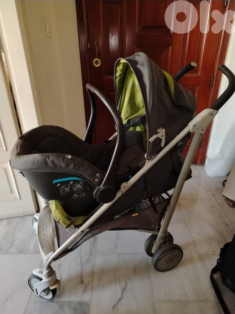JOIE Baby stroller with car seat 6