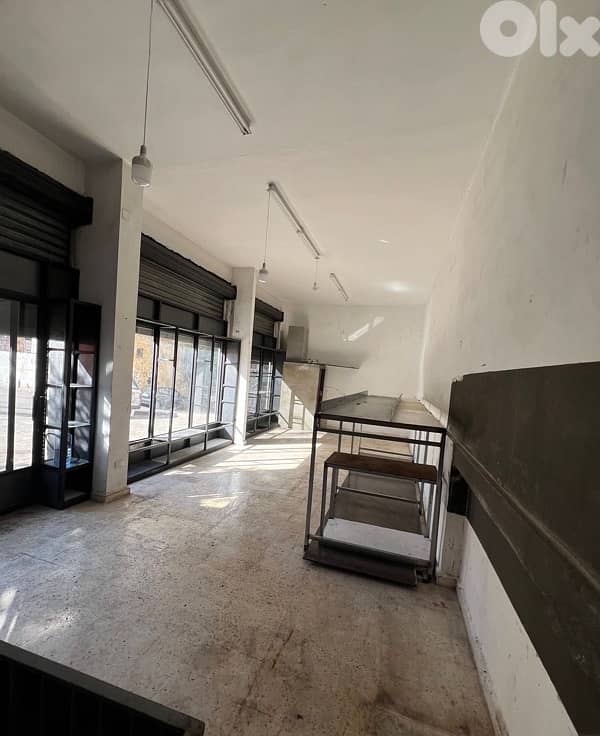 60m Commercial space high ceiling+125m basement Beirut Basta Tahta 0