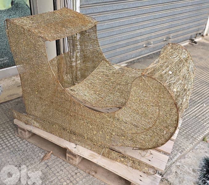 christmas decoration snowman and santa claus car 1