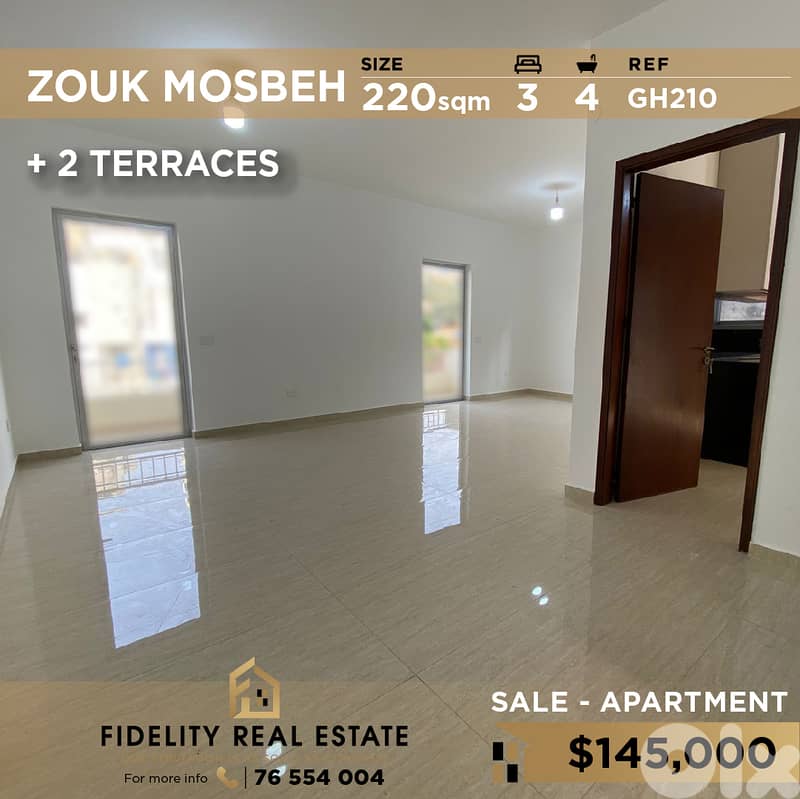 Apartment for sale in Zouk Mosbeh GH210 شقة للبيع في زوق مصبح 0