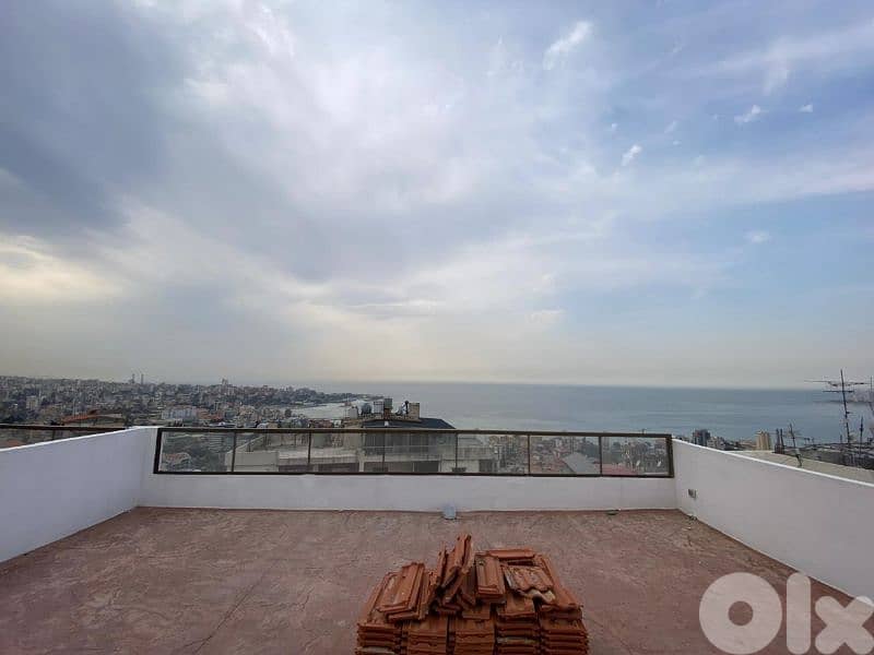 Apartment | sahel alma | roof terrace sea view | شقة ساحل علما | GR 0