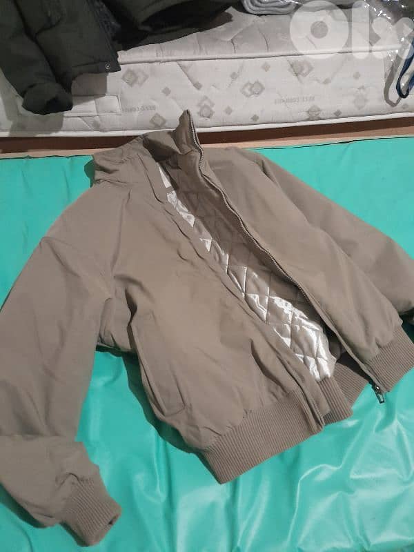 Turkish olive jacket water repellant still new 4