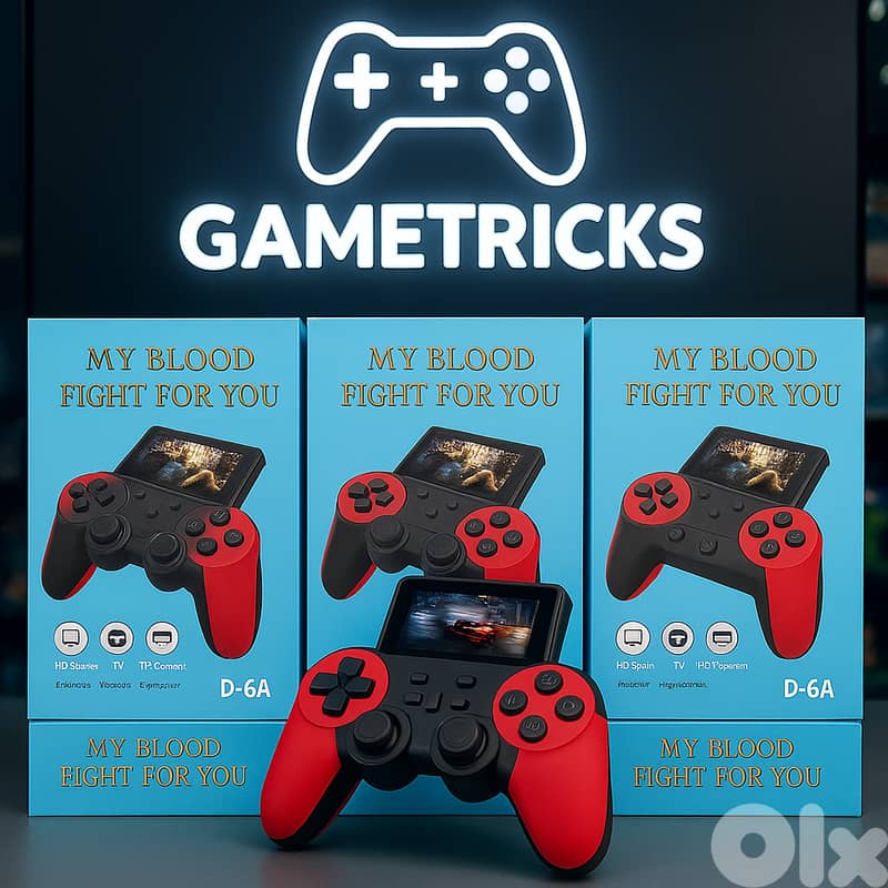 S10 Handhled retro pad with 520 games ( Atari ) 0