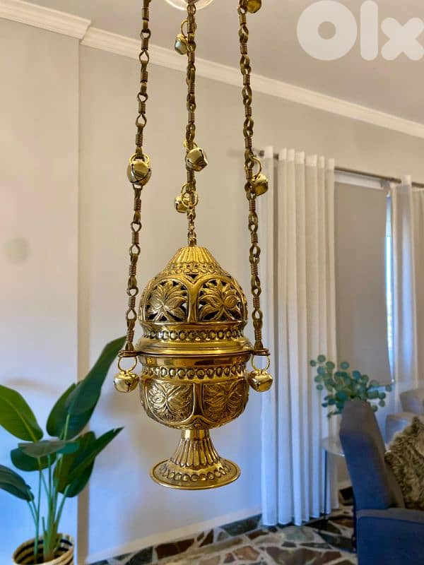 مبخرة نحاس كنيسية فخمة جدا 2