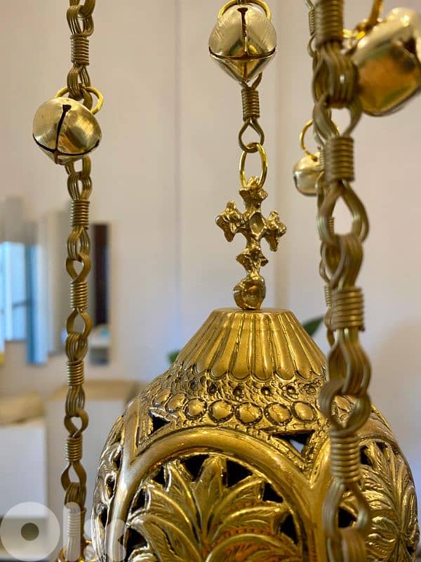 مبخرة نحاس كنيسية فخمة جدا 5