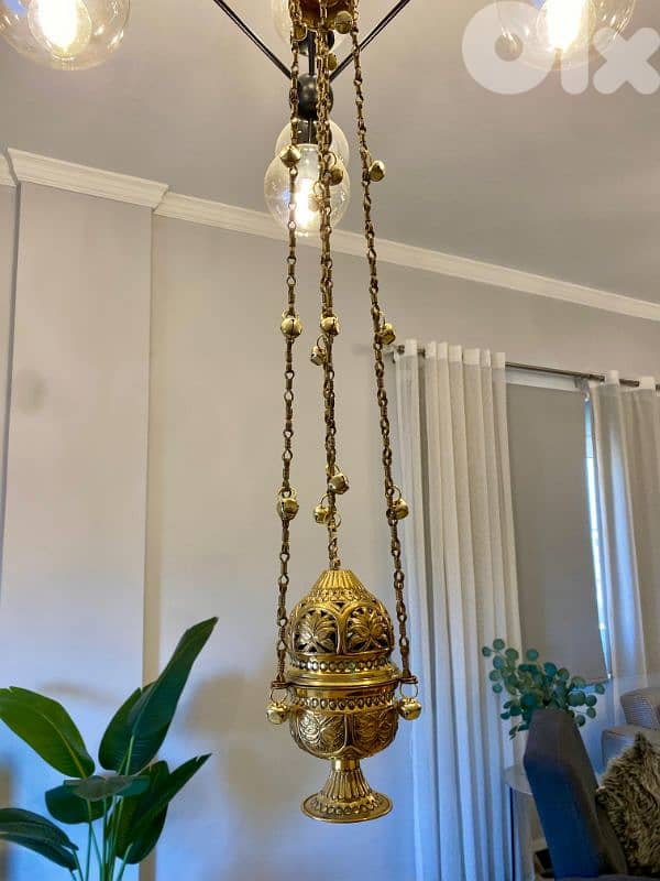 مبخرة نحاس كنيسية فخمة جدا 7