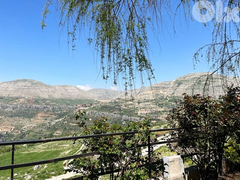 Faqra 120sqm Duplex Chalet + 120sqm Garden | 3BR, Chimney, Scenic View 0