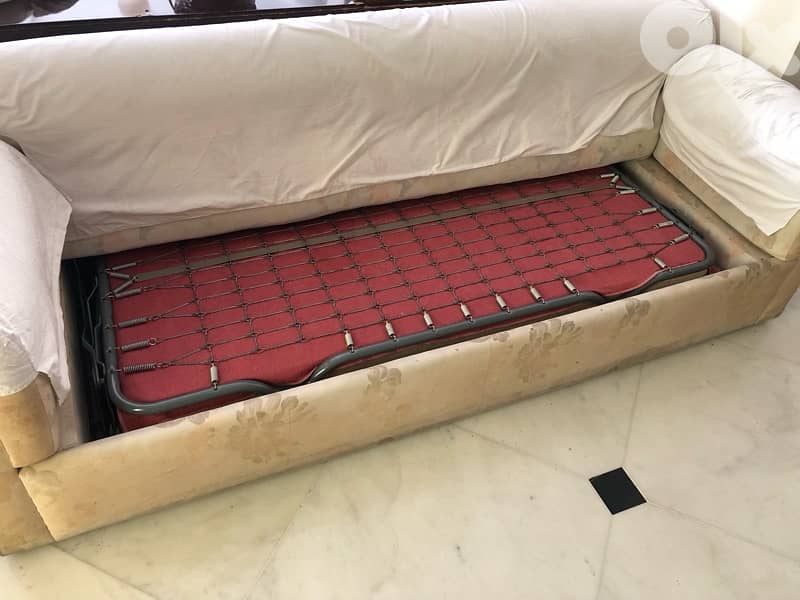 sofa bed with 2 arm chairs 6