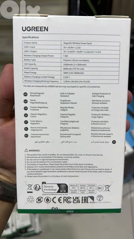 Ugreen 10k Magnetic Wireless Power Bank 20w 55140 1