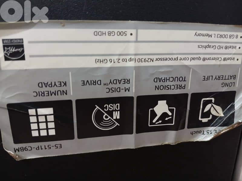 لابتوب ايسر تاتش 8