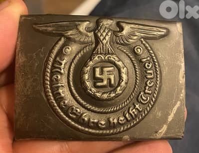 مشبك حزام نازي استخدم الجنود اثناء الحرب العالمية الثانية Nazi buckle