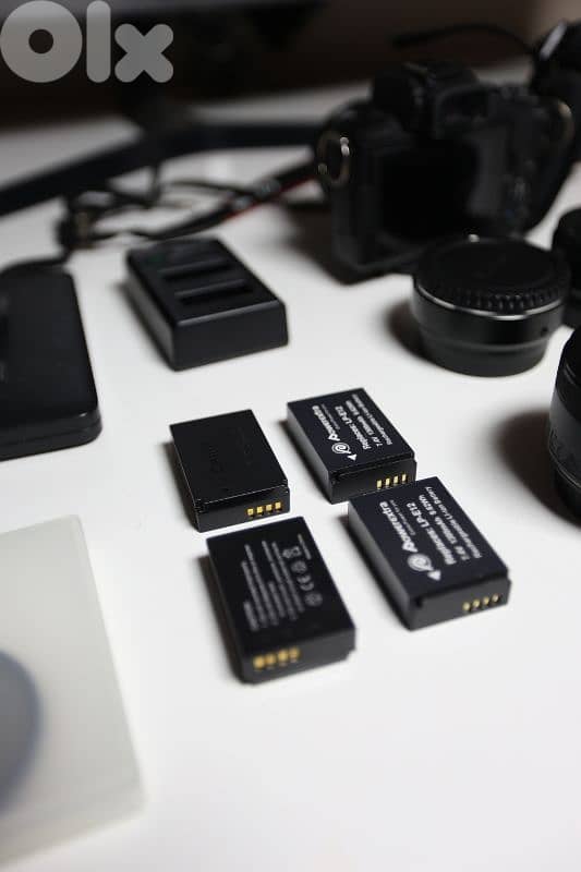 EOS M50 - EF ADAPTER - EF SPEEDBOOSTER - 4 BATTERIES - ORIGINAL BAG mo 4