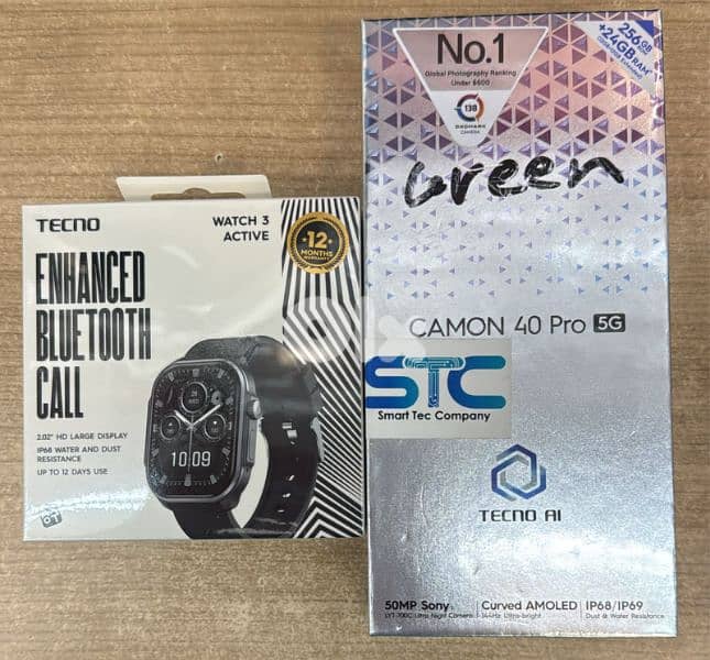 Tecno Camon 40 Pro 5G+ techo watch 3 active 0