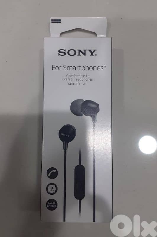 Sony Stereo Headphones MDR-EX15AP Black 0