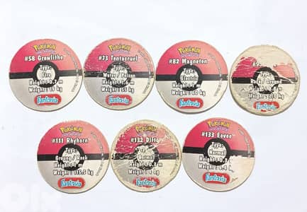 Pokemon Fantasia pogs