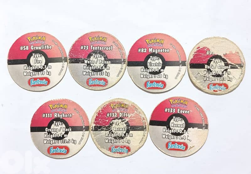 Pokemon Fantasia pogs 0