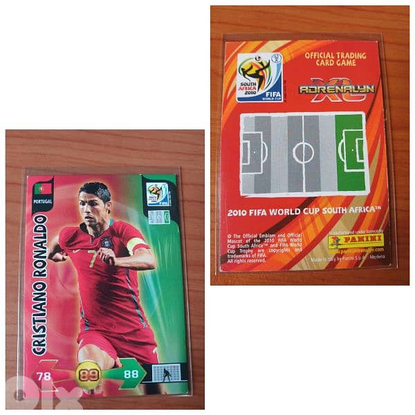 Panini Adrenalyn CR7 Cristiano Ronaldo 2010 card 0