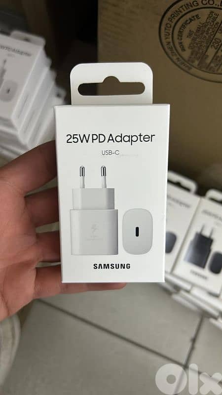 Samsung 25w pd adapter usb-c 2pin white 0