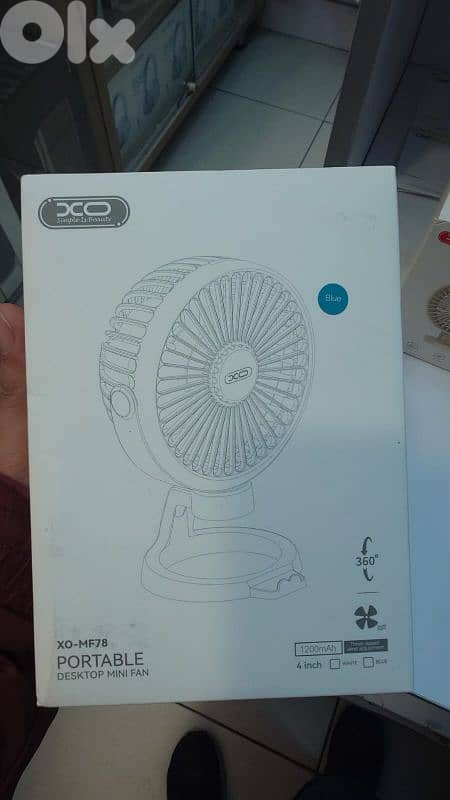 Xo portable desktop mini fan mf78 0
