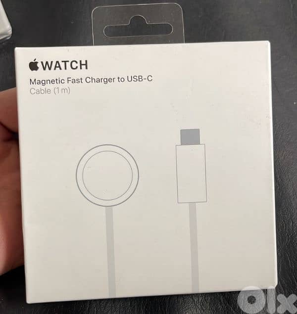Apple Watch magnetic fast charger to usb-c cable 1m 0