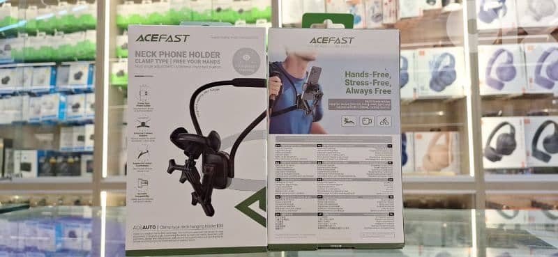 ACEFAST NECK PHONE HOLDER CLAMP TYPE NECK-HANGING HOLDER E33 0