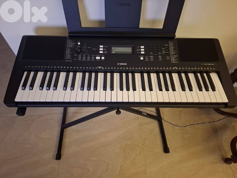 Yamaha PSR-E373 61-Keys Portable Keyboard  اورغ شرقي غربي جديد new 0